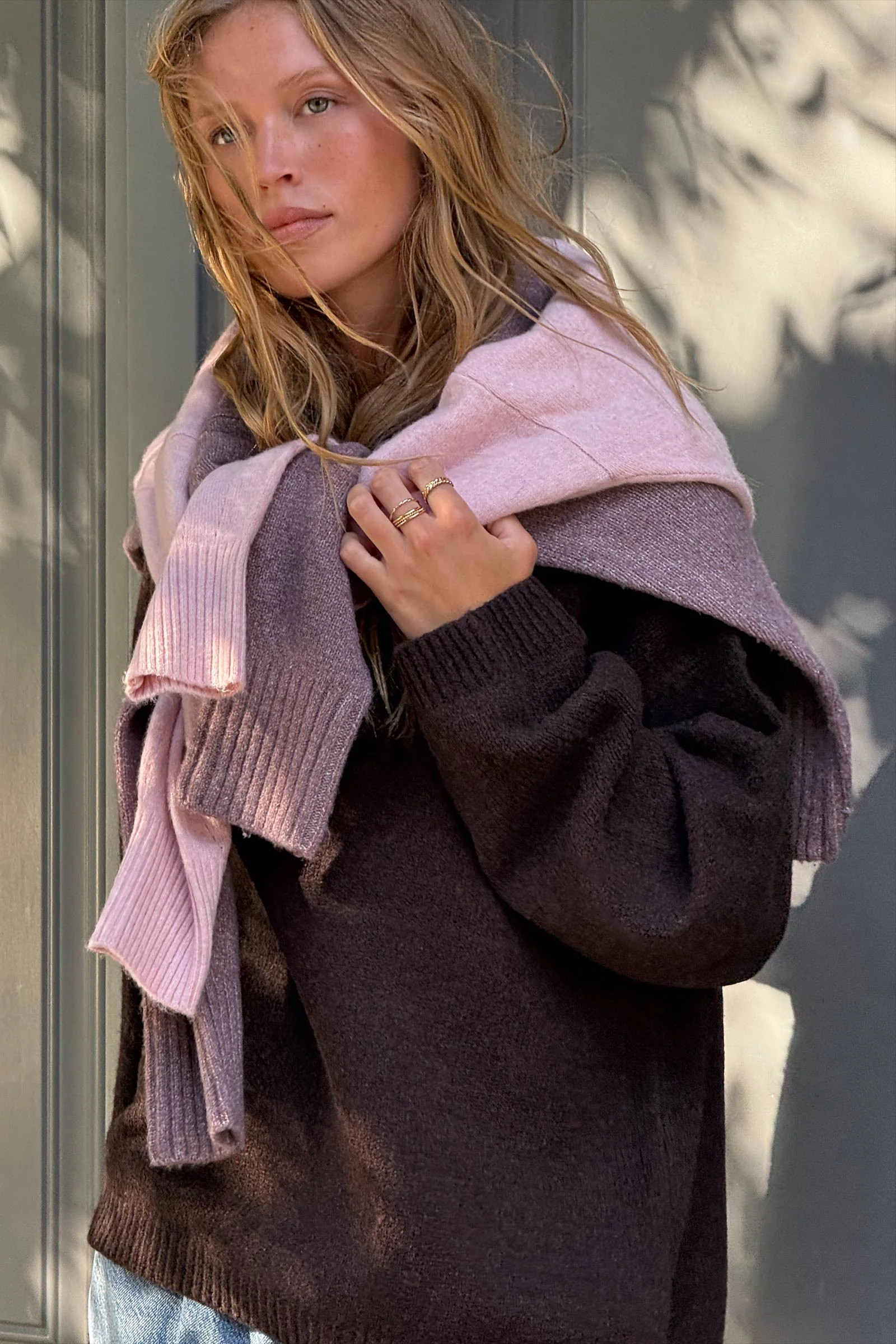 MODERAKNIT\u2122 Long Oversized Sweater Brown | Ardene Canada | Ardene US