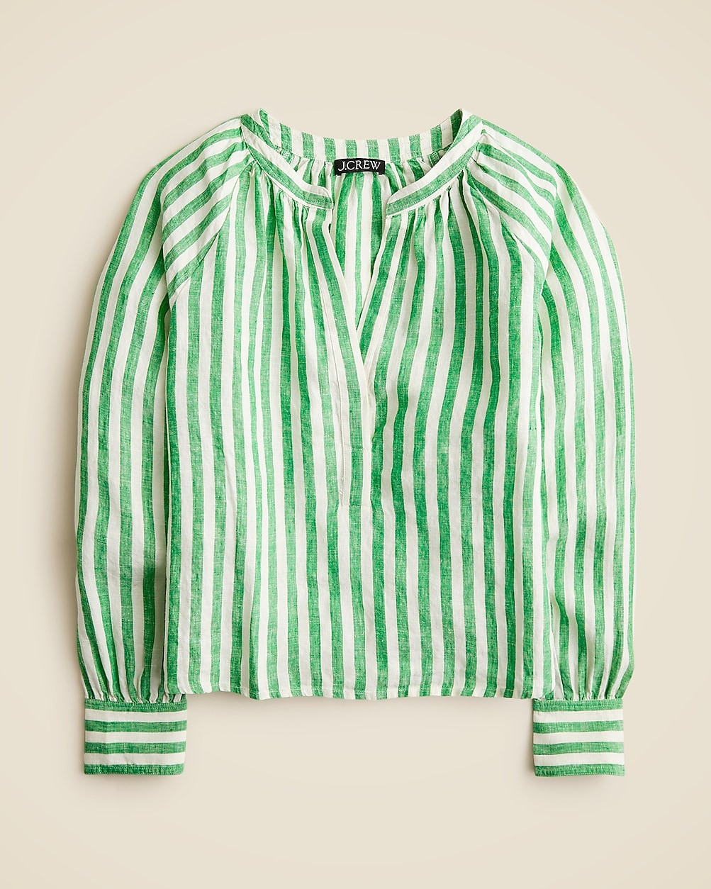 Cabana top in striped linen | J. Crew US