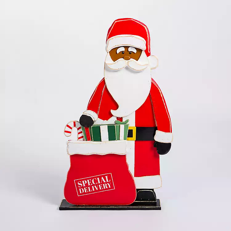 Merry Santa with Presents Porch Figurine | Kirkland's Home
