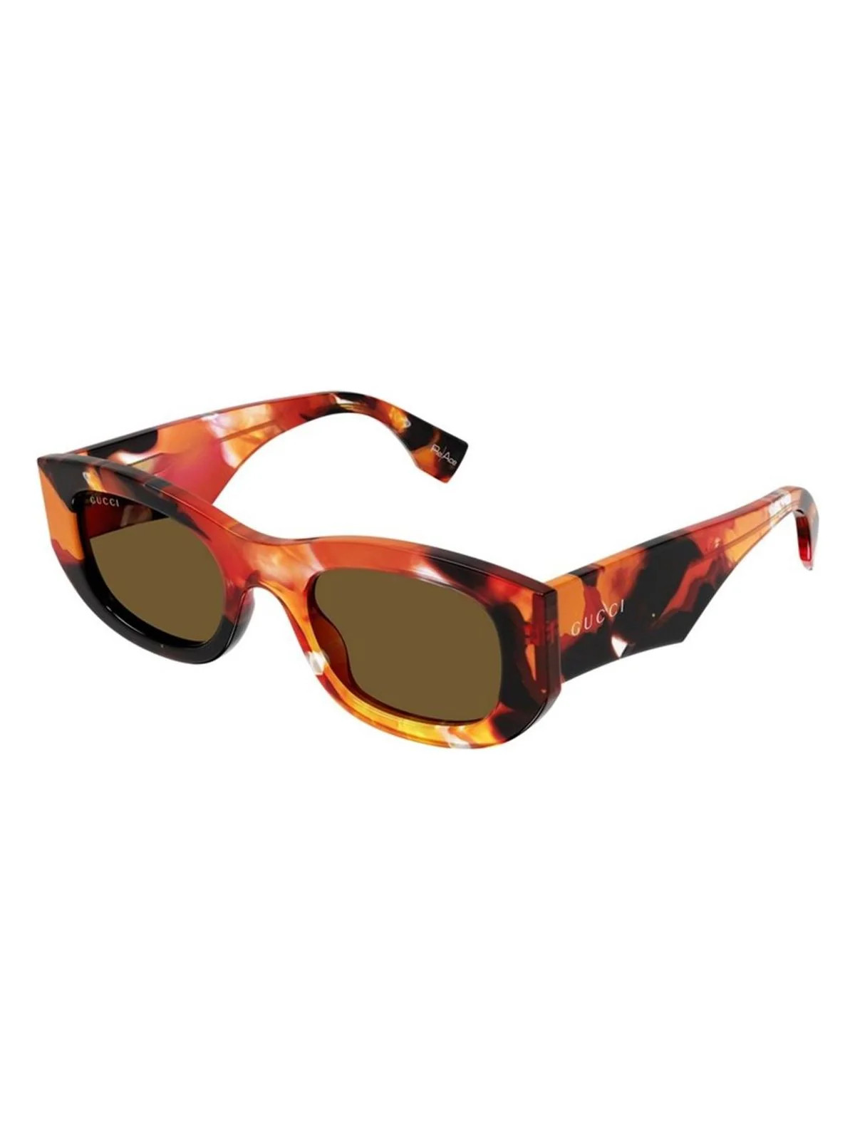 Gucci Gg1627S 001 Sunglasses in Orange | Size 51 | LOZURI
