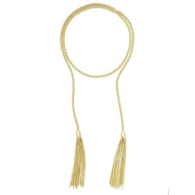 Adornia Gold Plated Tassel Wrap Necklace | Target