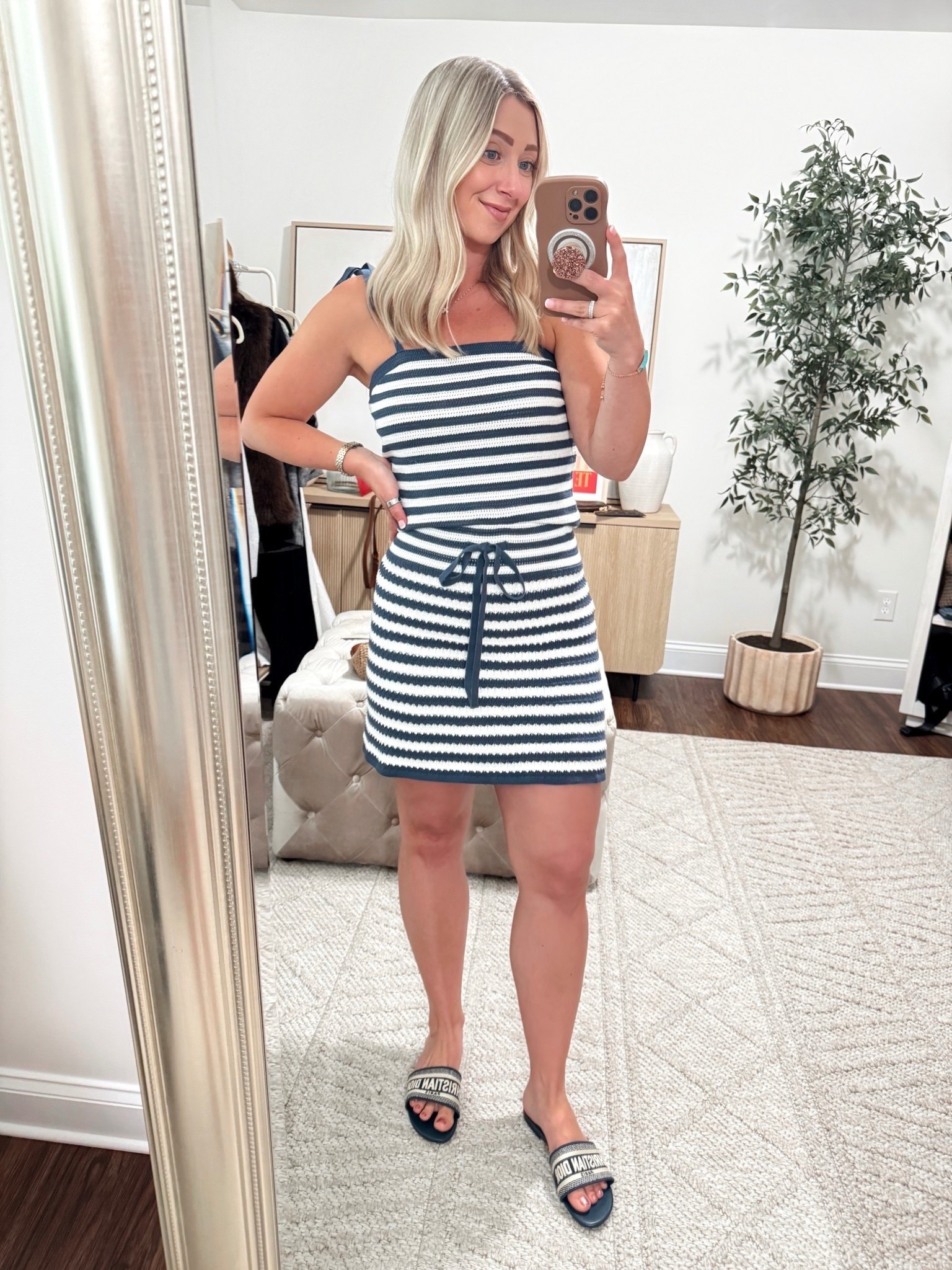 How cute is this crochet set?! 💙❤️ It comes in a blue and white stripe and red option! Wearing size small in both pieces!

Crochet sets, matching set, summer outfits 

#LTKdayinmylife #LTKootd #LTKPetite