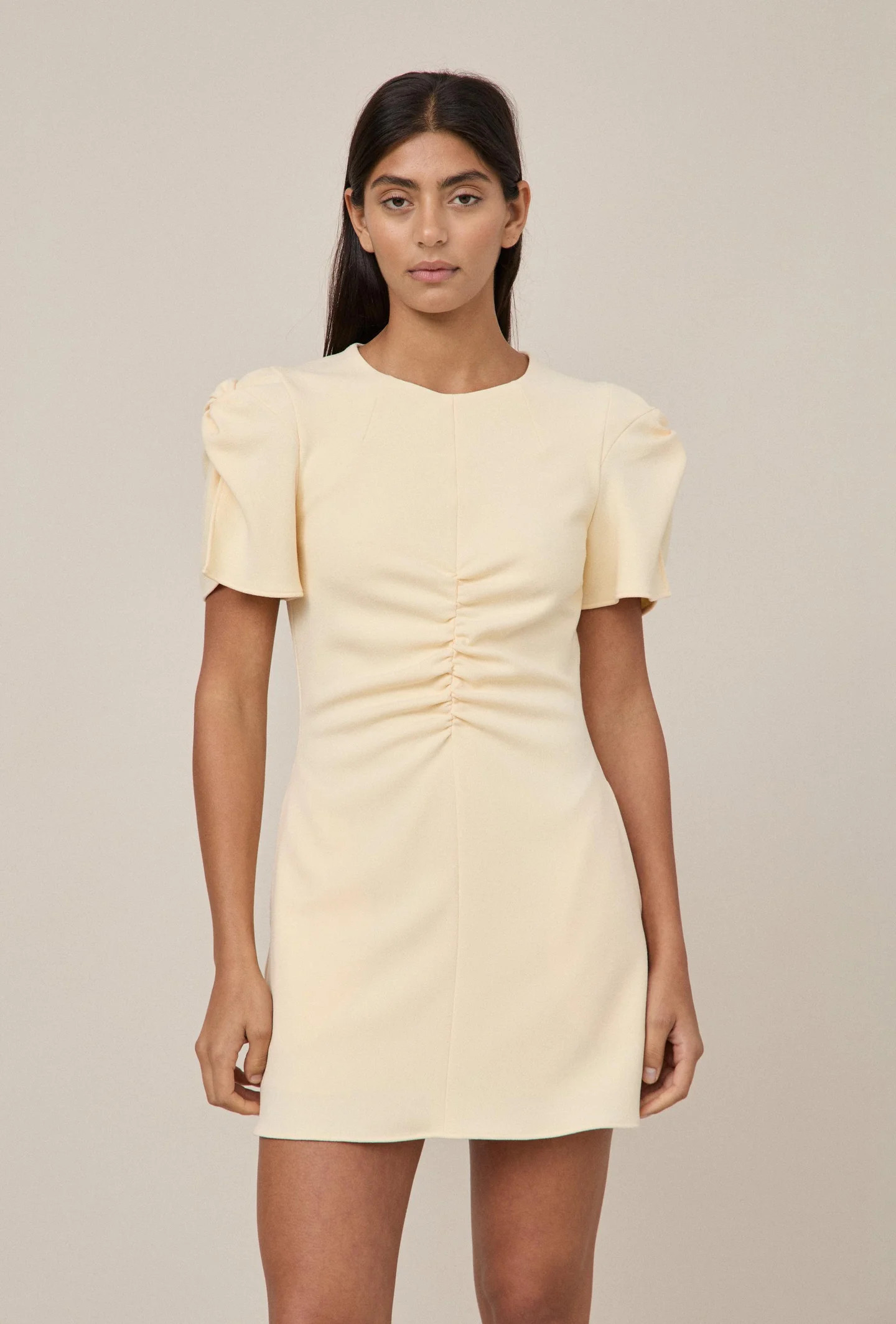 Morning Sun Mini Dress Custard | Maggie Marilyn