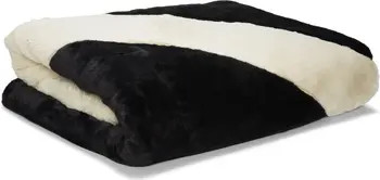 Swoosh Faux Fur Throw Blanket | Nordstrom