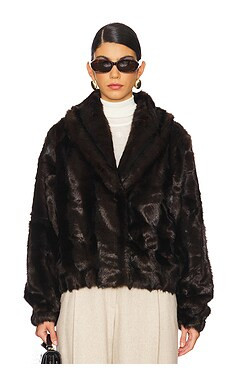 The Garment Dixie Faux Fur Jacket in Brown from Revolve.com | Revolve Clothing (Global)