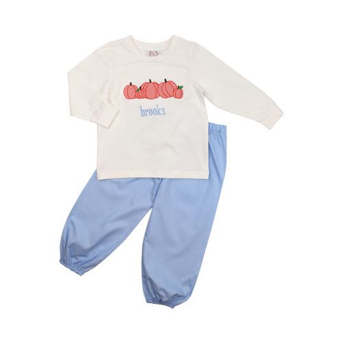 Blue Pumpkin Pant Set | Cecil and Lou