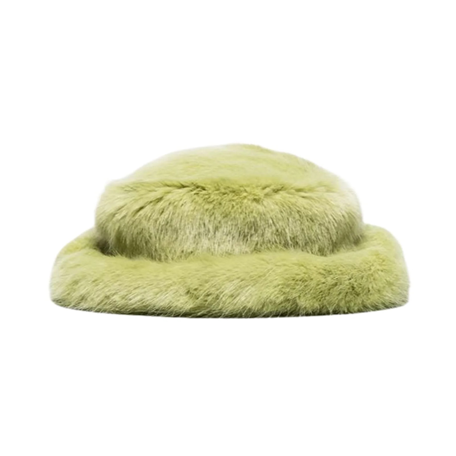 Women Faux Fur Bucket Hat Hat Fisherman Sunshade Basin Hat Winter Warmer Plush Mink Cap | Walmart (US)
