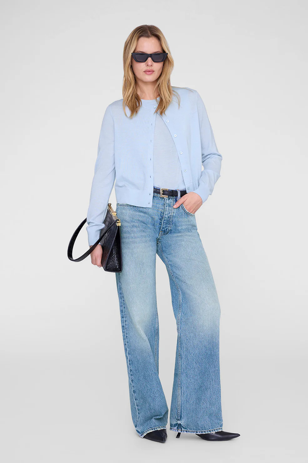 Moni Crop Cardigan | Anine Bing