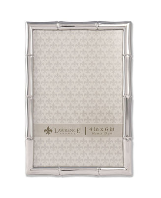 710146 Silver Metal Bamboo Picture Frame - 4" x 6" | Macy's