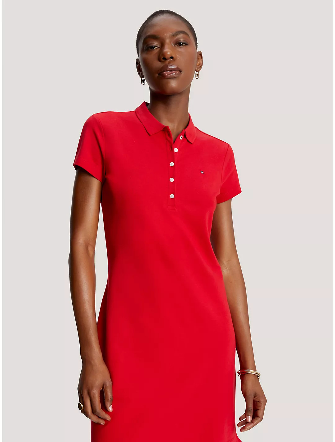 Stretch Cotton Polo Dress | Tommy Hilfiger | Tommy Hilfiger (US)
