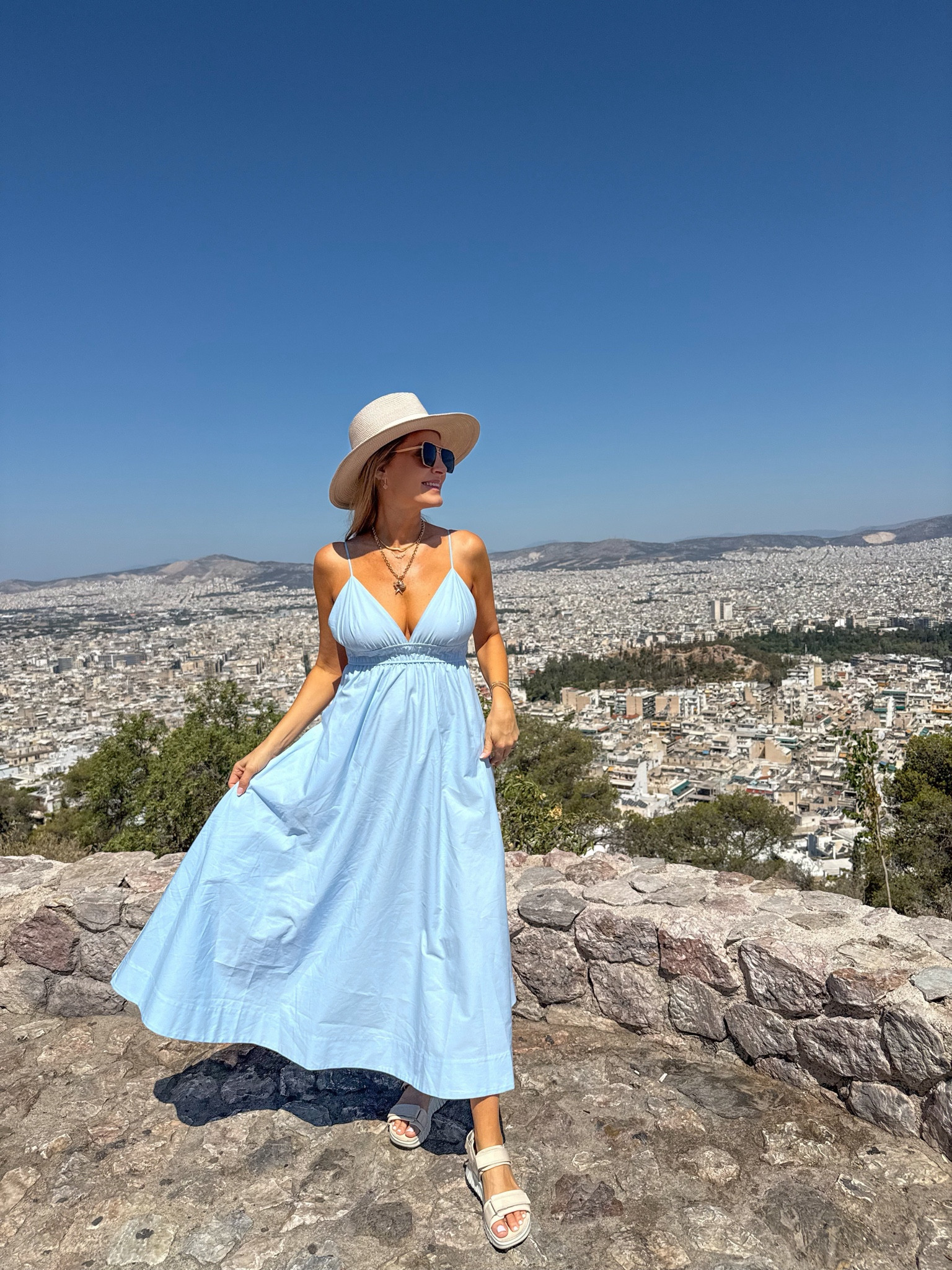 Loved traveling with this blue dress it was flowy and i didn’t feel hot when I was outside!! ☺️

#LTKFindsUnder100 #LTKOver40 #LTKFindsUnder50