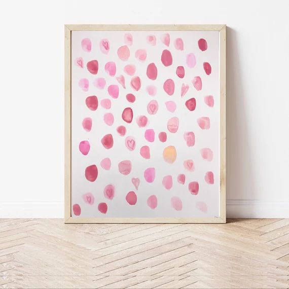 Hearts Painting  Abstract Circles Painting  Valentine | Etsy | Etsy (US)