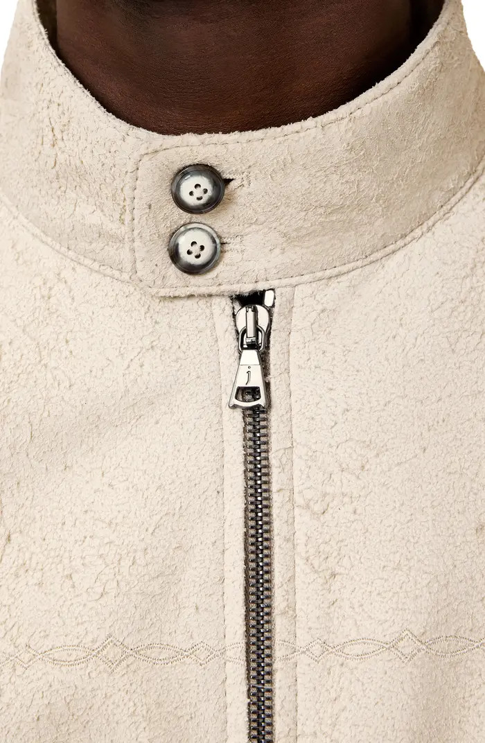 Nathan Distressed Suede Bomber Jacket | Nordstrom