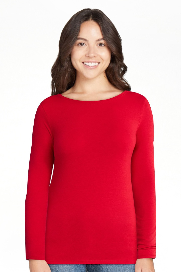No Boundaries Long Sleeve Crewneck Tee, Women's | Walmart (US)