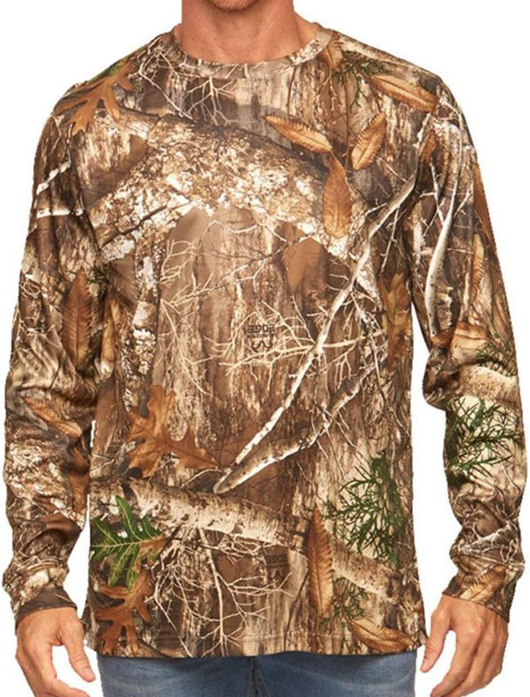 Realtree Men's Essential Camo Lightweight Performance Long Sleeve Shirt | Amazon (US)