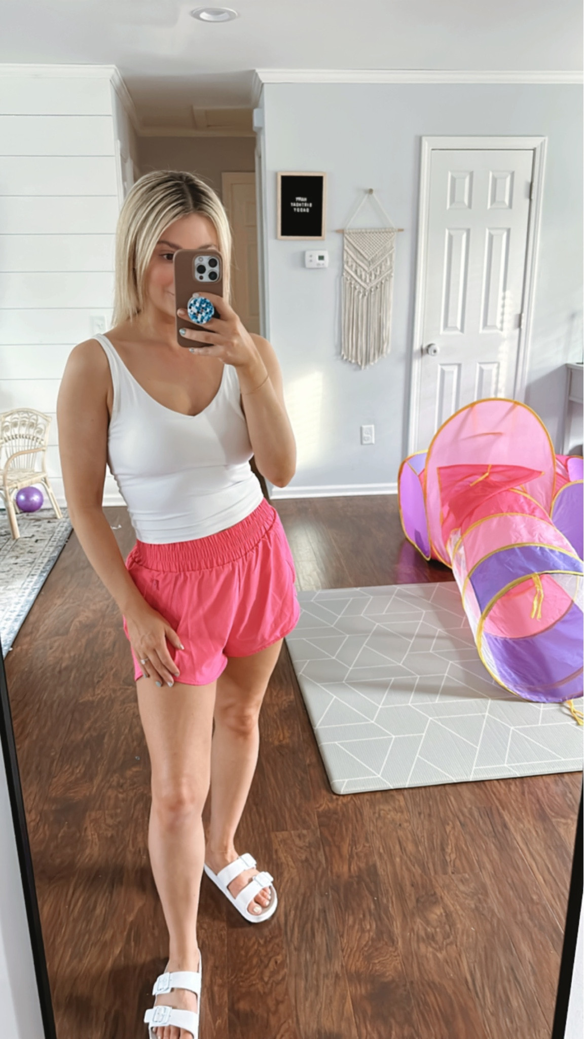 I’m wearing a small in these shorts! They have pockets and zippers! This top has removable padding! These shoes are so comfy! #founditonamazon #amazonfashion #pink #freepeople

#LTKunder50 #LTKfit #LTKstyletip