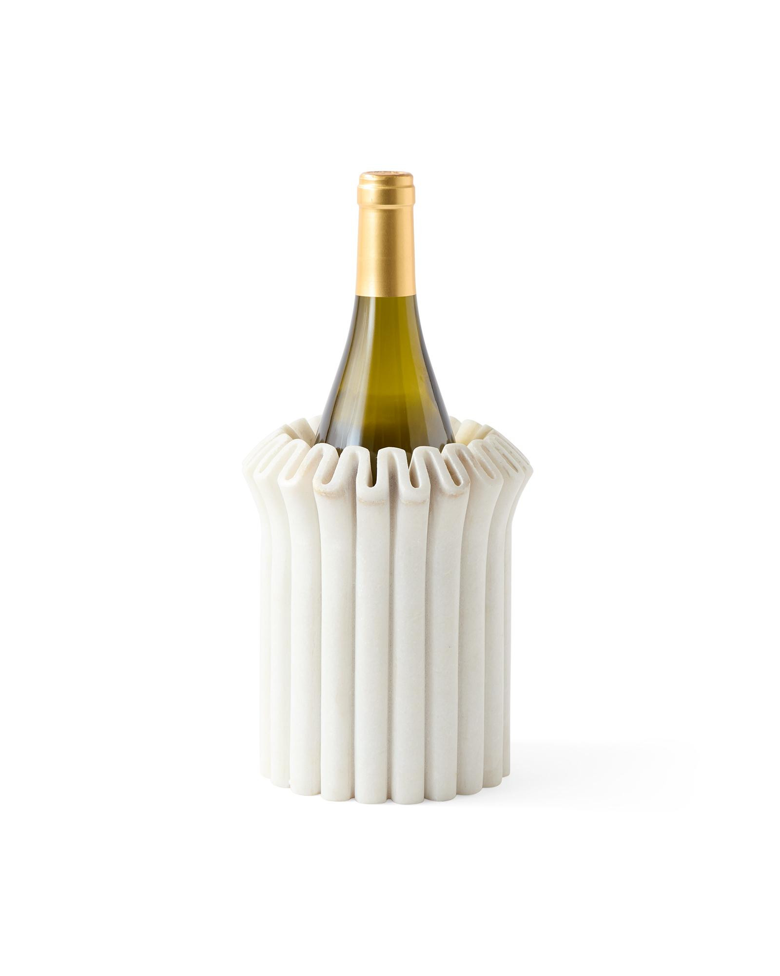 Hand-Carved Marble Wine Cooler | Serena and Lily