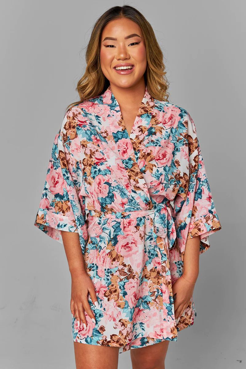 BuddyLove | Hadid Short Robe | Fleurish | BuddyLove