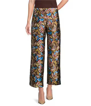 Preston & York Carly Coordinating Straight Leg Printed Mikado Pants | Dillard's | Dillard's