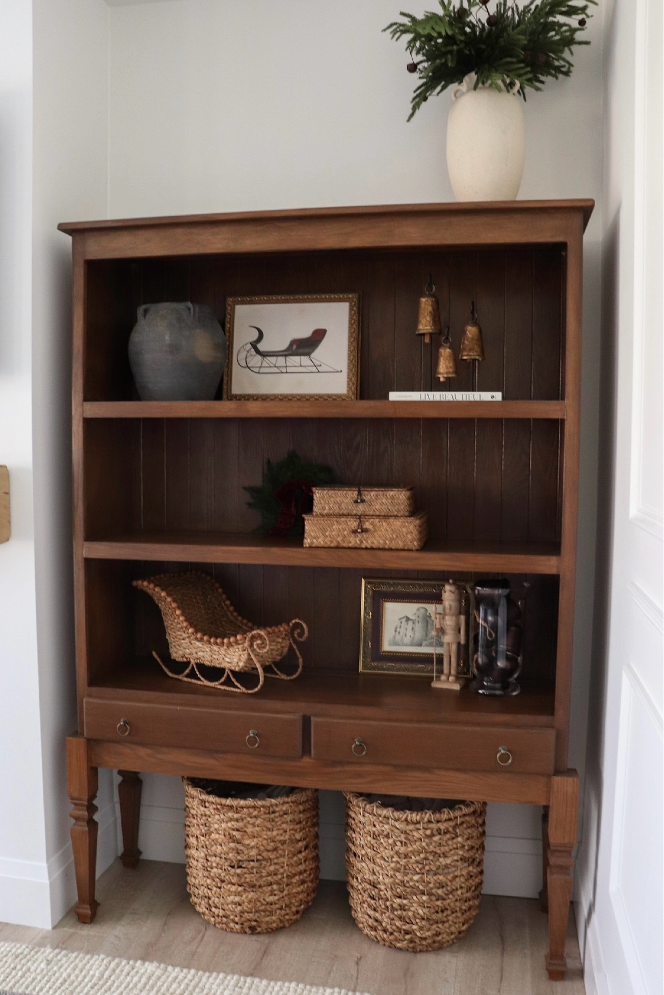 Open shelf holiday styling 🎄

#LTKwinter #LTKcanada