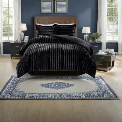Luxurious Faux Fur Bedding Sets, Polyester Comforter, Modern Home Style | Wayfair North America
