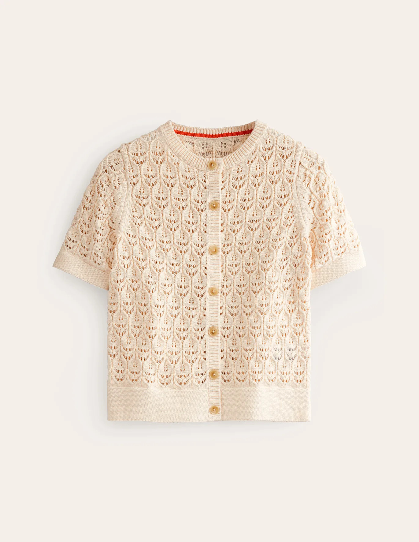 Short Sleeve Crochet Cardigan | Boden UK