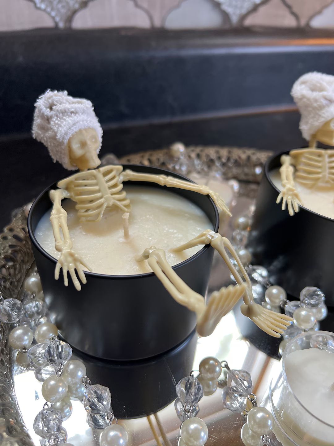 Soakin Me Bones Skeleton Halloween Candle Soy Wax - Etsy | Etsy (US)