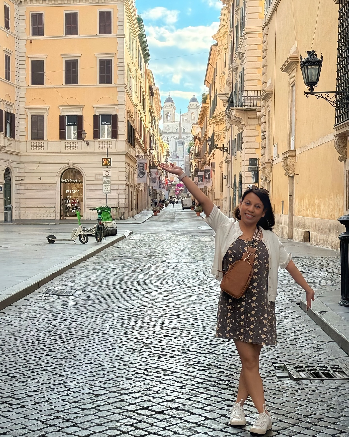 Rome Recap

We started the morning with a guided tour of the Colosseum and Roman Forum. It was hot, but thankfully we had our umbrellas and used them as shade. Definitely not a stroller-friendly spot, so in a way, losing our stroller kind of worked out. We had the carriers and made it through all the cobblestone paths just fine.

The kids actually did really well during the tour. No meltdowns, no fussing, just curious little travelers taking it all in. After the tour, we snapped some family pics and then made our way to the Trevi Fountain. It started to rain a little, which honestly helped with the crowd. Still packed, but not as bad.

Both Emy and Koa got to throw a coin in, which was super sweet. After that, we visited the Pantheon. We had a short tour booked and walked around inside. It was really cool to see in person and didn’t take too long.

We rode the Metro a bit that day too. I kept my purse zipped up tight, had a cardigan over it, and the diaper bag had a combo lock. I felt safe, but definitely stayed alert, especially in the busy areas.

Also, I really wished I had brought an extra pair of tennis shoes that day. I packed a second pair of sandals instead, but after all that walking, I’ve learned next time to rotate between sneakers.

And of course, more gelato. I think it became a daily thing at that point.

#RomeRecap #ColosseumTour #TreviFountain #PantheonRome #FamilyTravel #RomeWithKids #TravelWithKids #ItalyTravel #RomanHoliday #TravelDiaries #EuropeWithKids #FamilyAdventures #MomLifeAbroad #LTKTravel #PostcardsFromRome #RomeInspo #WanderingRome #TravelingWithToddlers #WalkingTour #RomeMemories