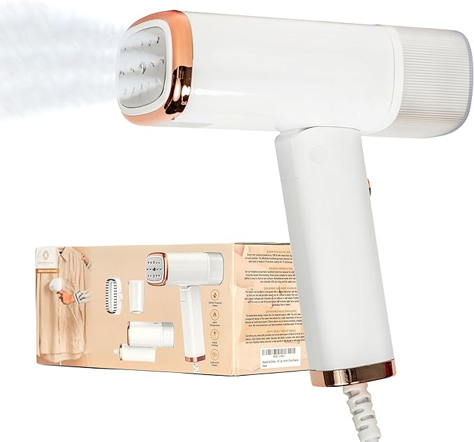 Travel Essentials : Steamer for Clothes - Home or Travel Steamer & Iron, White with Rose Gold Acc... | Amazon (US)