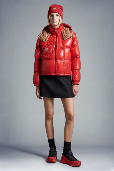 Red Moncler Karakorum Short Down Jacket Women - Short Down Jackets for Women | Moncler GB | Moncler