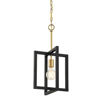 Designers Fountain Xander Aged Warm Brass Modern/Contemporary Geometric Pendant Light | Lowe's