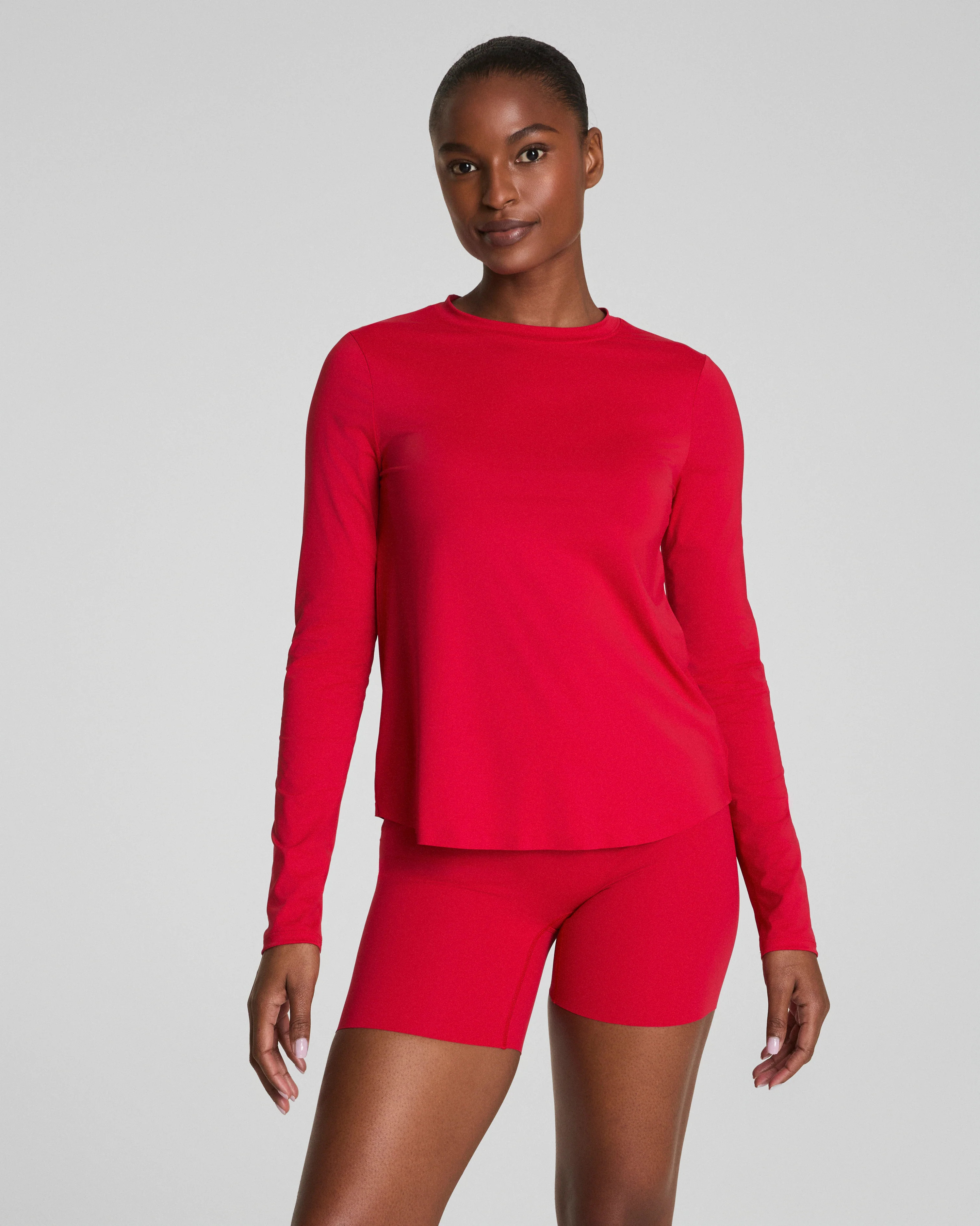 Breathable Long Sleeve Workout Top with Liner | SPANX | Spanx