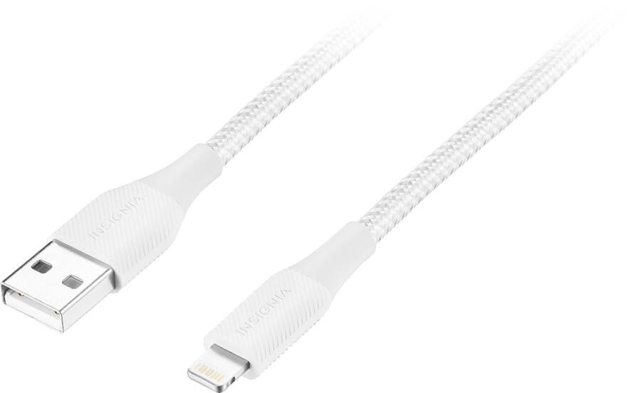 Insignia™ - 6' USB-A to Lightning Charge-and-Sync Cable - Moon Gray | Best Buy U.S.