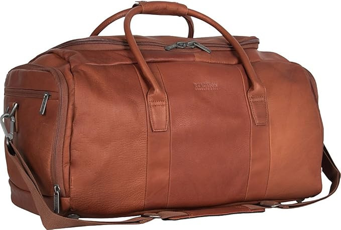 Kenneth Cole REACTION Duff Guy Colombian Leather 20" Single Compartment Top Load Travel Duffel Ba... | Amazon (US)