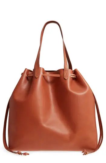 Madewell Drawstring Transport Tote - Brown | Nordstrom