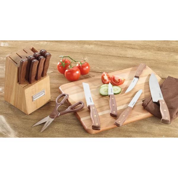 Cuisinart Advantage 14 Piece Triple-Rivet Knife Set and Wood Storage Block | Wayfair North America