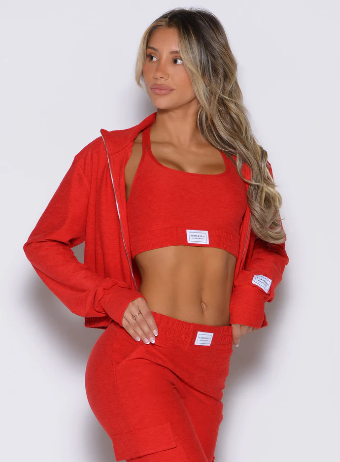 Women's Full Zip High Neck Jacket | Bombshell Sportswear | Bombshell Sportswear