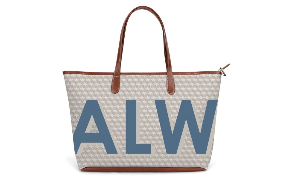 St. Charles Yacht Tote - Monogram Stripe | Barrington Gifts