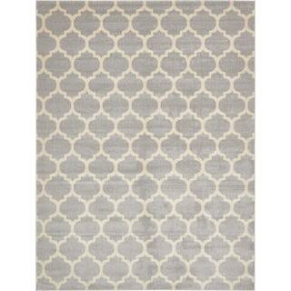Unique Loom Trellis Philadelphia Light Gray/Beige 9' 0 x 12' 0 Area Rug-3115832 - The Home Depot | The Home Depot