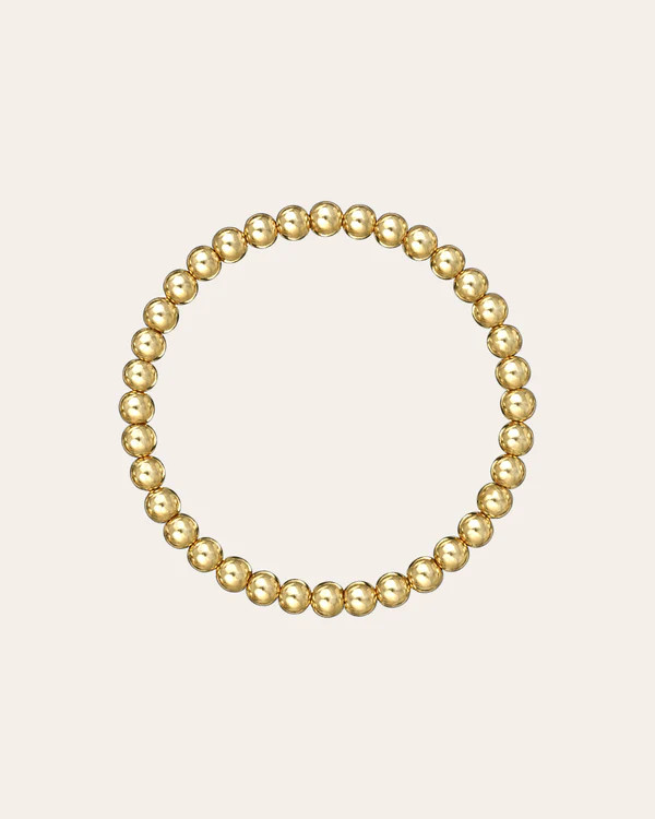 5mm Gold Bead Bracelet | Zoe Lev Jewelry