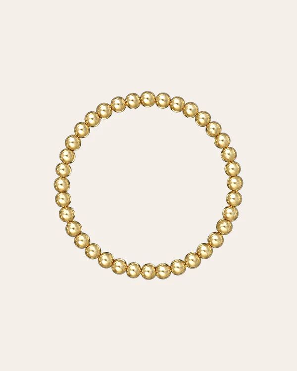 5mm Gold Bead Bracelet | Zoe Lev Jewelry