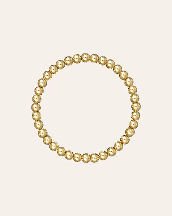 5mm Gold Bead Bracelet | Zoe Lev Jewelry