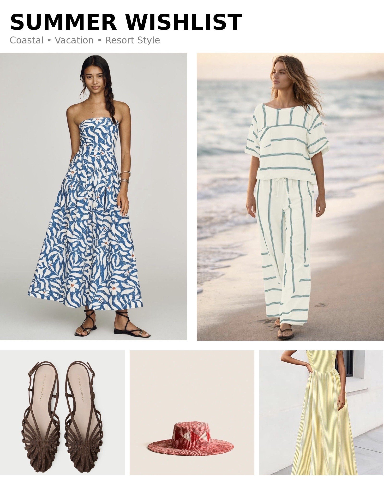 ☀️ Summer Wish List 2026 ☀️

If I could pack one suitcase for summer, this would be it. From the blue-and-white coastal maxi dress to the chic woven sun hat, effortless beach set, statement sandals, and sunshine-yellow dress—these are the pieces I’m dreaming about for vacation, resort wear, summer events, and everyday elevated style.

These finds are giving coastal meets European summer with a modern, affordable luxury vibe. Save this post if you’re building your summer wardrobe and looking for timeless pieces you’ll wear all season long.

✨ Which piece is your favorite?

#LTKStyle #LTKSummer #SummerStyle #SummerFashion #VacationOutfits #ResortWear #BeachVacation #CoastalStyle #EuropeanSummer #SummerWardrobe #VacationPacking #CapsuleWardrobe #FashionFinds #AffordableLuxury #SummerDress #MaxiDress #BeachStyle #SummerWishlist #OOTD #MomStyle #FashionBlogger #LTKCreator #ShopMyStyle #TrendingNow #VacationReady #SummerOutfitIdeas #StyleInspiration #FashionOver40 #ModernClassic

#LTKmomlife #LTKSeasonal #LTKTravel
