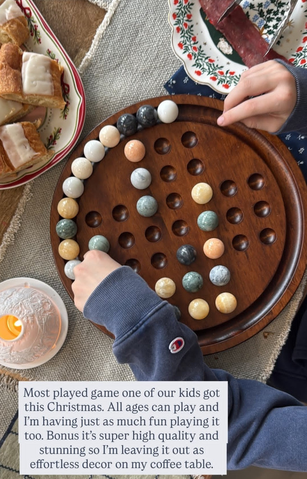 This game has been one of our most played with gifts from Christmas. And it's so beautiful that I can leave it out as effortless coffee table decor!  

 #LTKdayinmylife #LTKmomlife