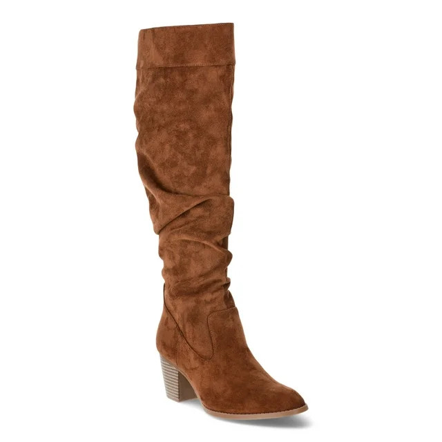Time and Tru Women's Tall Heeled Slouch Boots, Sizes 6-11 | Walmart (US)
