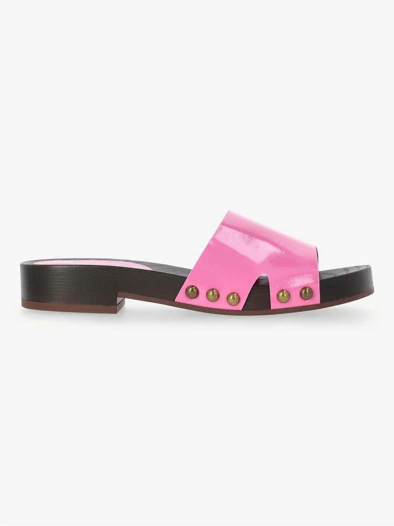 No Boundaries Studded Clog Sandals, Women's | Walmart (US)