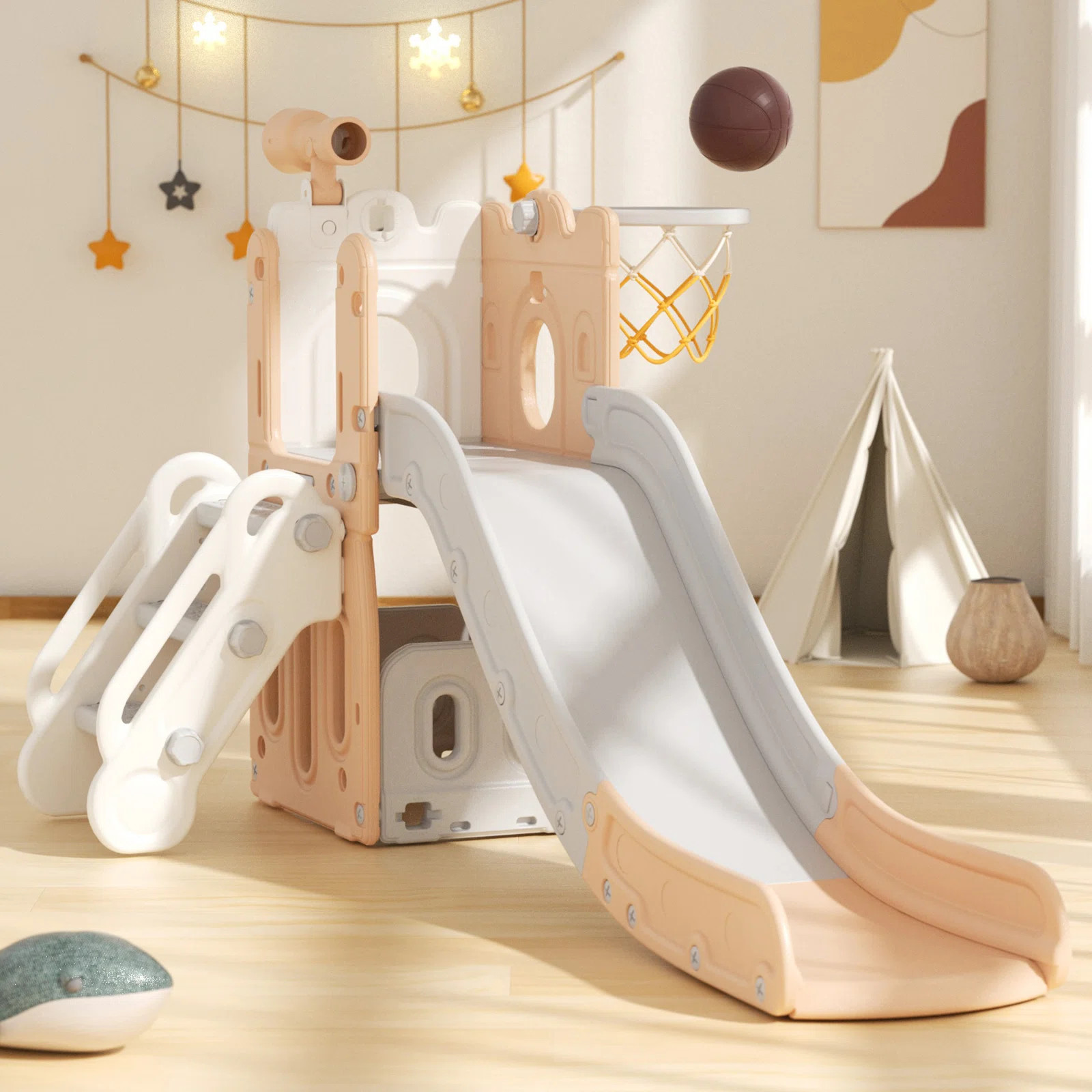 GLAF Toddler Slide 7-in-1 Kids Slide With Climber, Indoor Outdoor Playset & Reviews | Wayfair | Wayfair North America