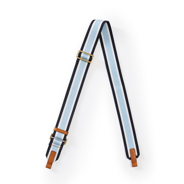 Build Your Bag Crossbody Strap, 5 Stripe Twill | Mark and Graham