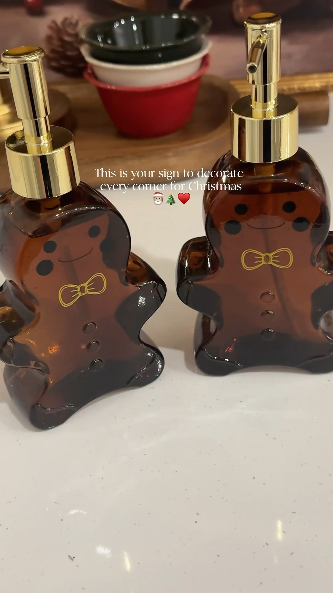 I found the cutest little soap dispensers for my kids bathroom to help elevate and decorate their bathroom for Christmas!

I want all of the Christmas decorations, every room filled!🎄🎅🏼

#amazonfinds #holidaydecor #holidaydecorations #soapdispenser 

#LTKHoliday #LTKSeasonal #LTKU