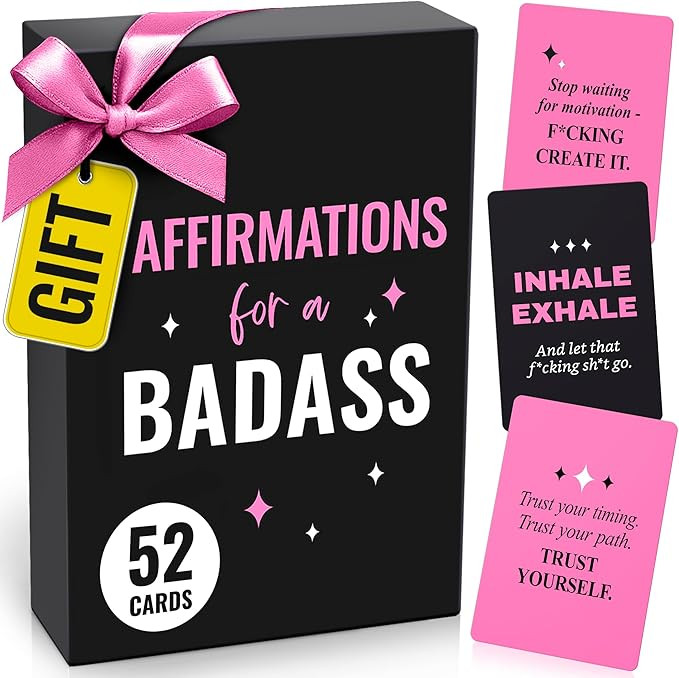 Affirmation Cards for Women – 52 Badass Inspirational Cards | Positive Self Care & Motivational... | Amazon (US)